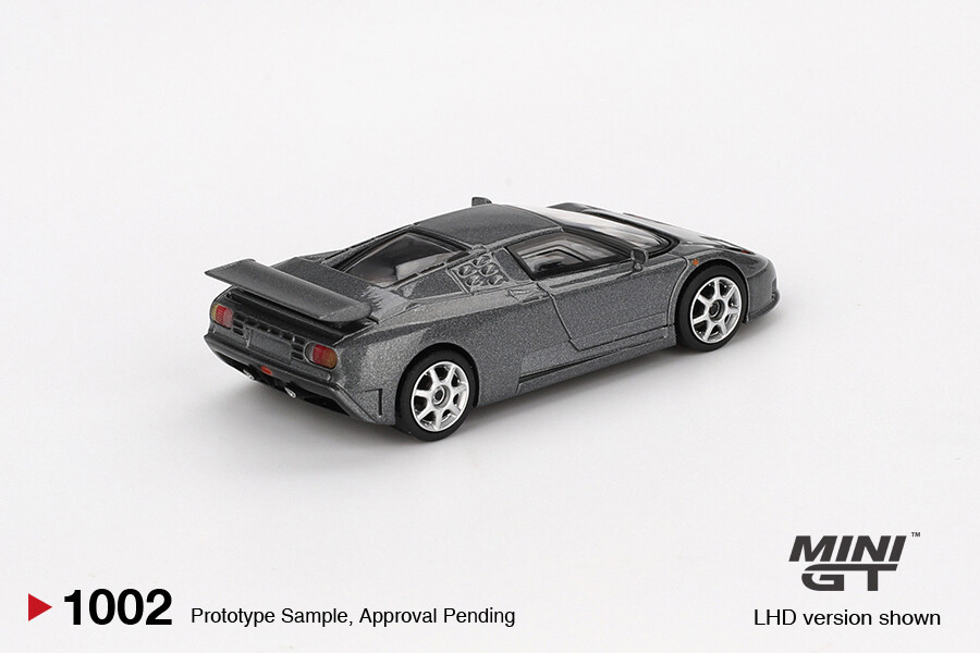 (ÖN SATIŞ) Mini GT 1/64 Bugatti EB110 Super Sport Grigio Scuro MGT01002 - Thumbnail