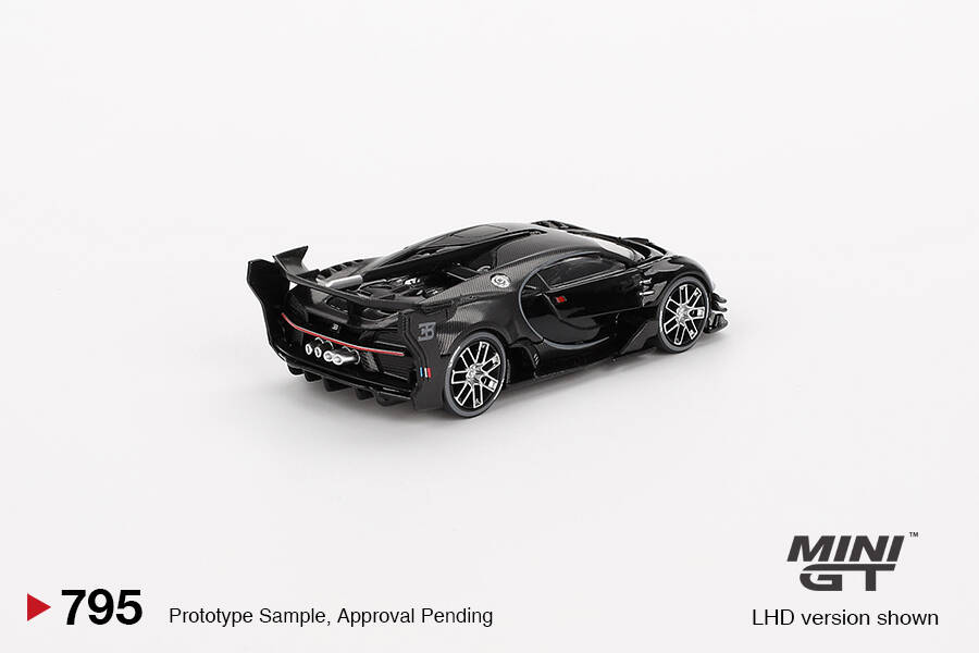 Mini GT 1/64 Bugatti Vision Gran Turismo Black MGT00795