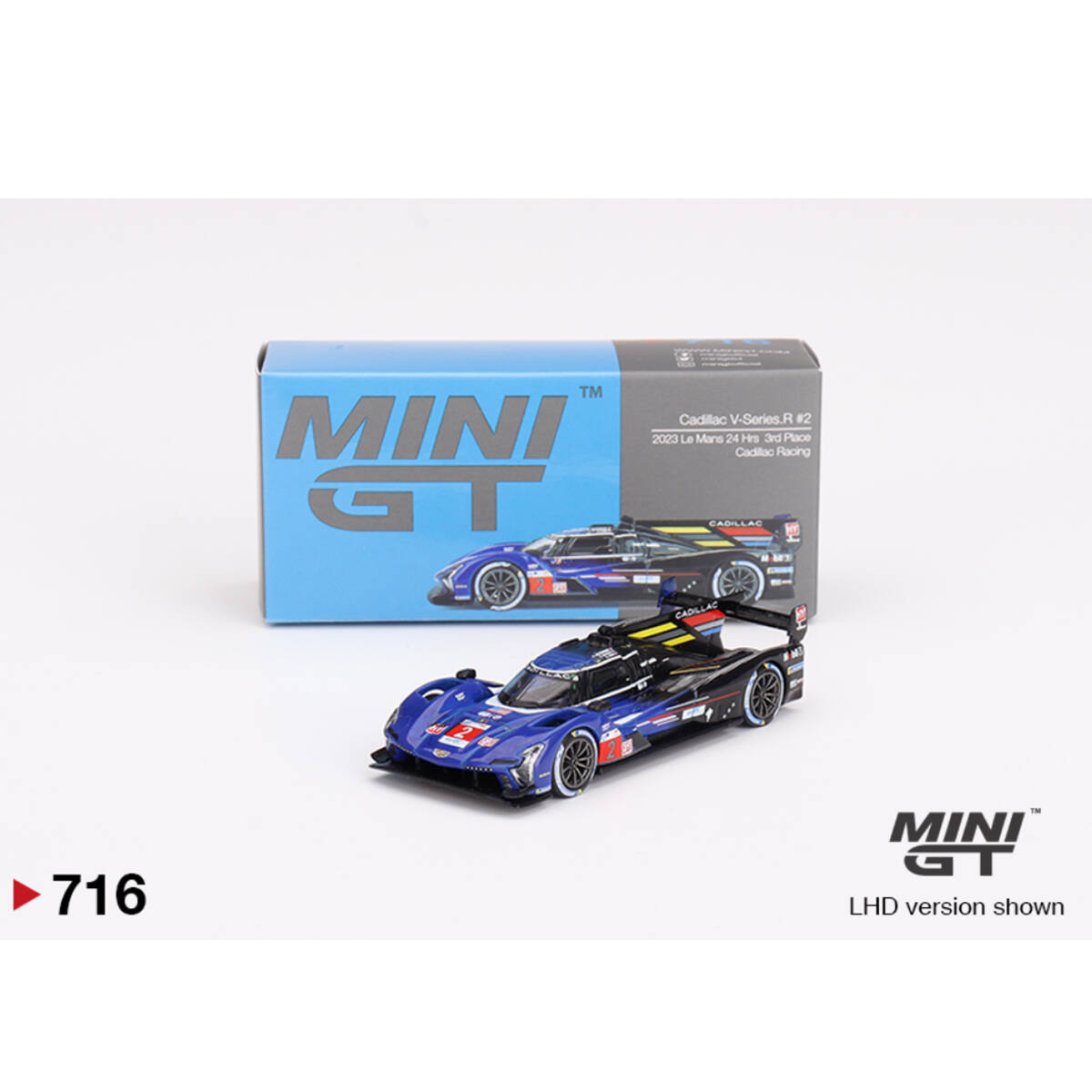 Mini GT 1/64 Cadillac V-Series.R Cadillac Racing 2023 Le Mans 24 Hrs 3rd Place MGT00716