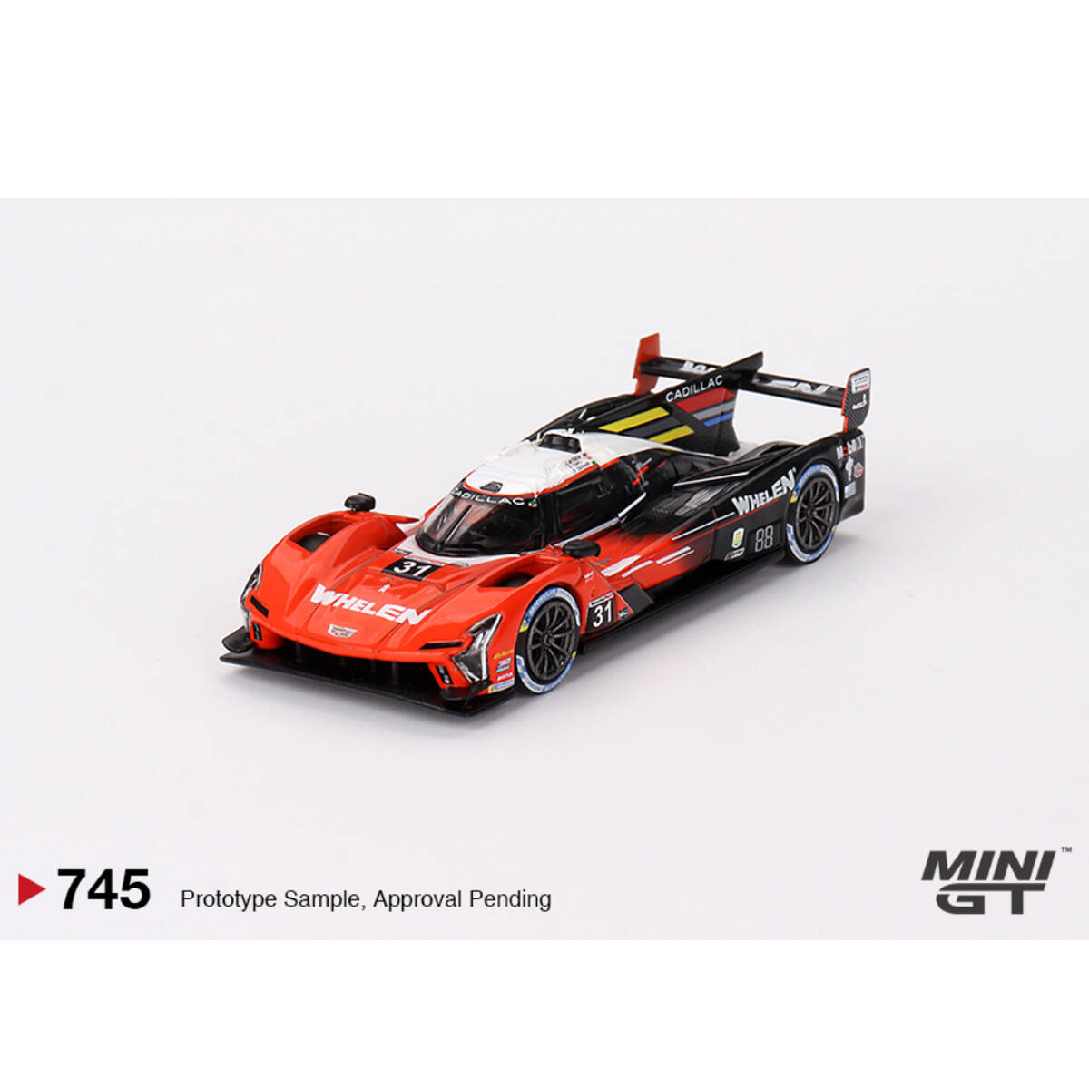 Mini GT 1/64 Cadillac V-Series.R Whelen Engineering Cadillac Racing 2023 IMSA Sebring 12 Hrs Winner MGT00745