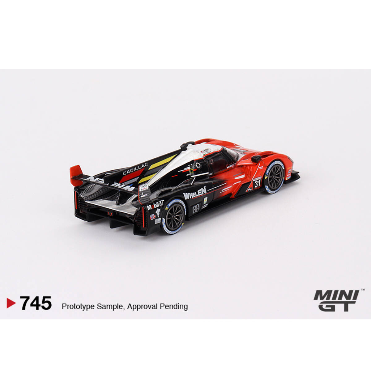 Mini GT 1/64 Cadillac V-Series.R Whelen Engineering Cadillac Racing 2023 IMSA Sebring 12 Hrs Winner MGT00745