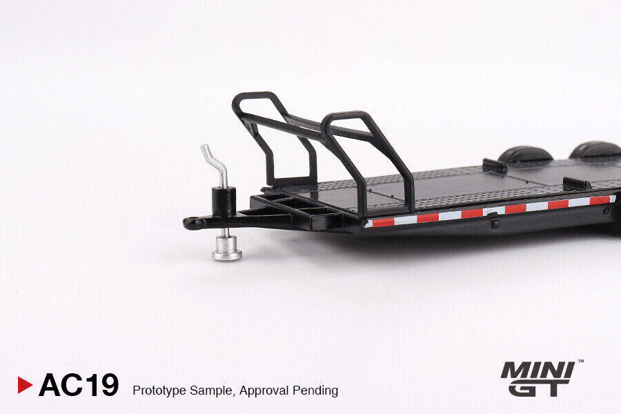 Mini GT 1/64 Car Hauler Trailer Black MGTAC19