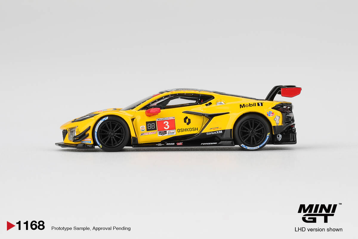 (ÖN SATIŞ) Mini GT 1/64 Chevrolet Corvette Z06 GT3 Corvette Racing by Pratt Miller Motorsports 2025 IMSA Daytona 24 Hrs MGT01168