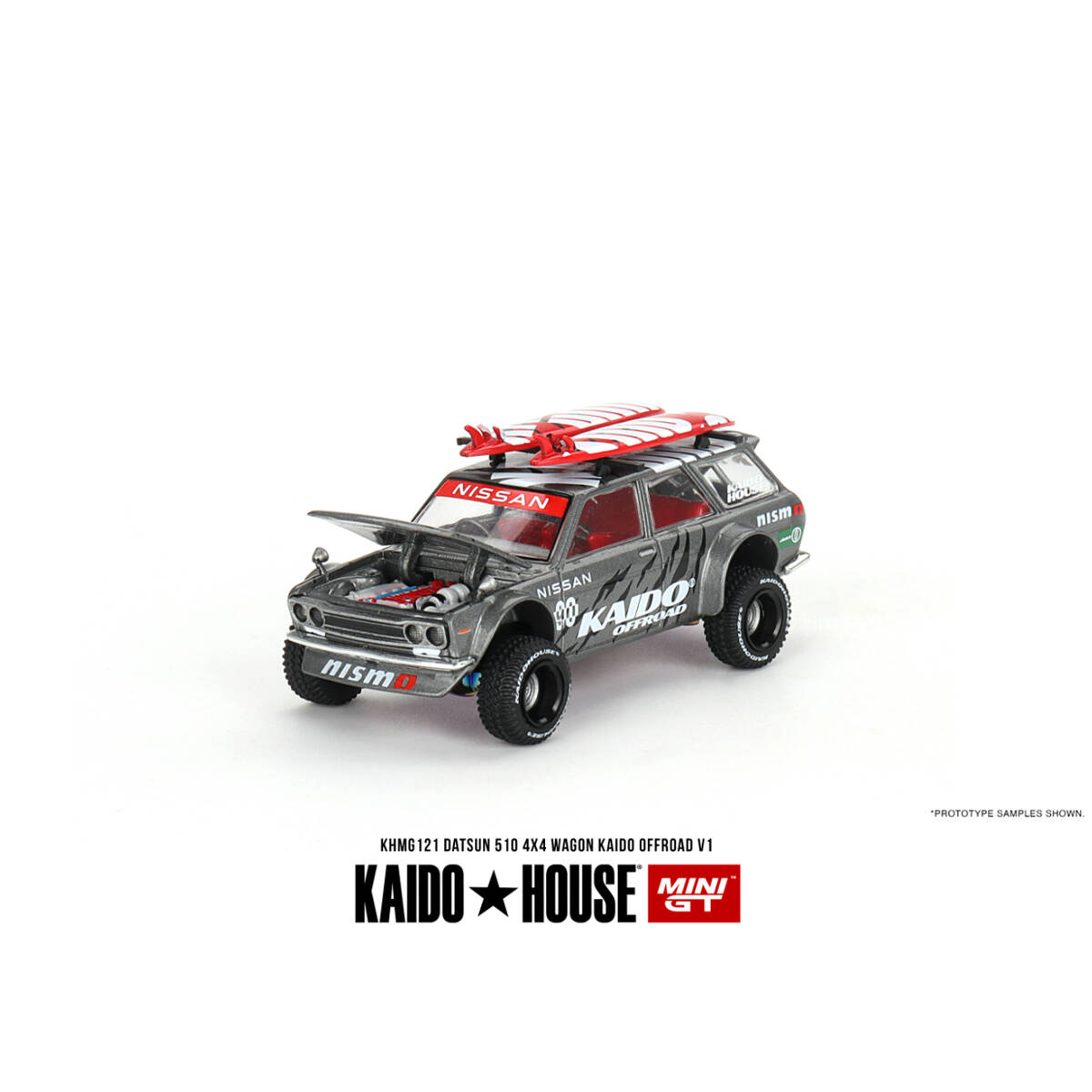 Mini GT 1/64 Datsun KAIDO 510 Wagon 4x4 Kaido Offroad V1 KHMG121