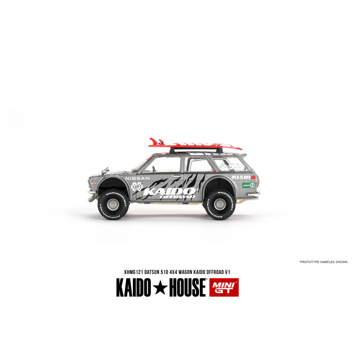 Mini GT 1/64 Datsun KAIDO 510 Wagon 4x4 Kaido Offroad V1 KHMG121