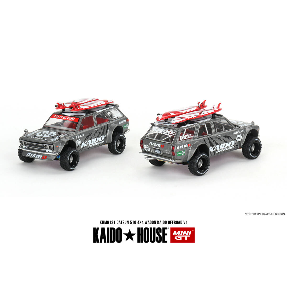 Mini GT 1/64 Datsun KAIDO 510 Wagon 4x4 Kaido Offroad V1 KHMG121