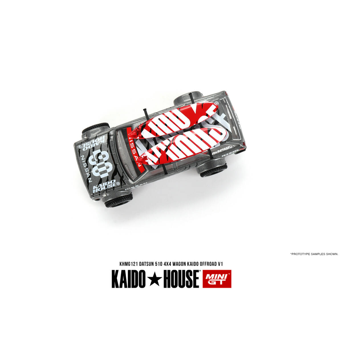 Mini GT 1/64 Datsun KAIDO 510 Wagon 4x4 Kaido Offroad V1 KHMG121