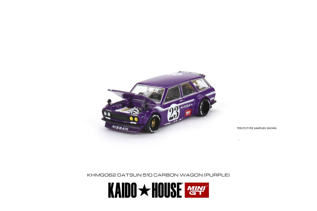 Mini GT 1/64 Datsun KAIDO 510 Wagon CARBON FIBER V1 KHMG062