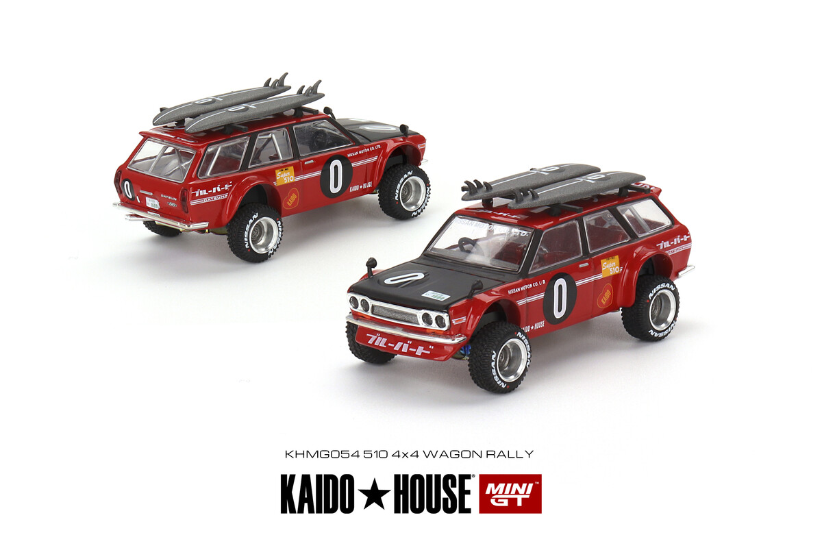 Mini GT 1/64 Datsun KAIDO 510 Wagon Kaido GT Surf Safari RS V2 KHMG054 - Thumbnail