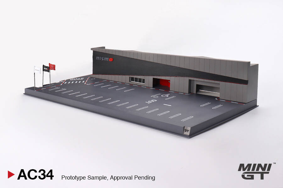 Mini GT 1/64 Diorama: NISSAN MOTORSPORTS & CUSTOMIZING CO.,LTD. NISMO OPERATION MGTAC34