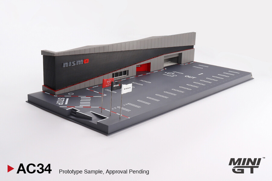 Mini GT 1/64 Diorama: NISSAN MOTORSPORTS & CUSTOMIZING CO.,LTD. NISMO OPERATION MGTAC34 - Thumbnail