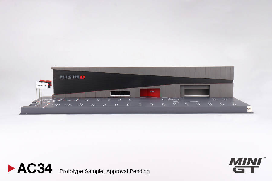 Mini GT 1/64 Diorama: NISSAN MOTORSPORTS & CUSTOMIZING CO.,LTD. NISMO OPERATION MGTAC34