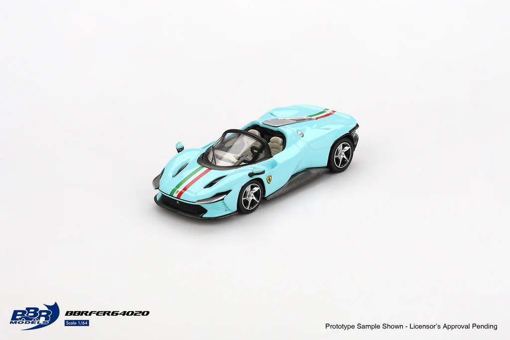 (ÖN SATIŞ) Mini GT 1/64 Ferrari SP3 Daytona Light Blue BBRFER64020 - Thumbnail