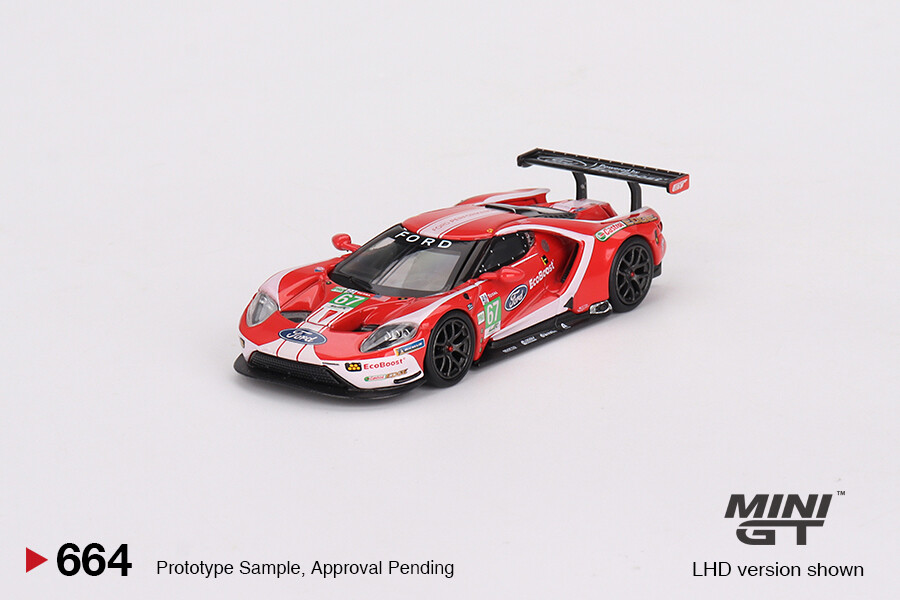 Mini GT 1/64 Ford GT LMGTE PRO 2019 24 Hrs of Le Mans Ford Chip Ganassi Team 4 Cars Set - Limited Edition 3000 MGTS0010 - Thumbnail