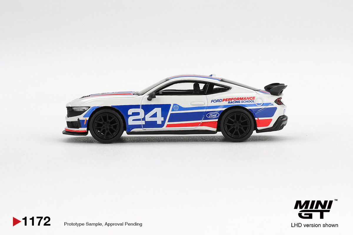 (ÖN SATIŞ) Mini GT 1/64 Ford Mustang Dark Horse #24 Ford Performance Racing School MGT01172 - Thumbnail