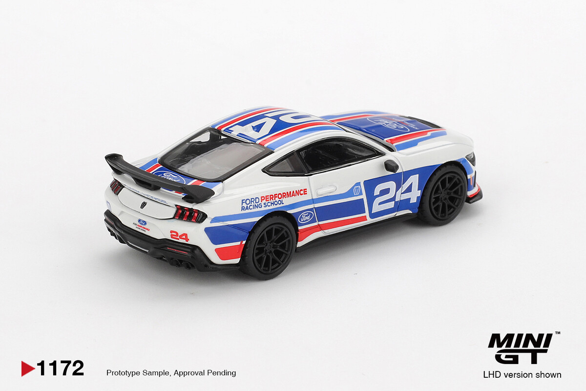 (ÖN SATIŞ) Mini GT 1/64 Ford Mustang Dark Horse #24 Ford Performance Racing School MGT01172 - Thumbnail