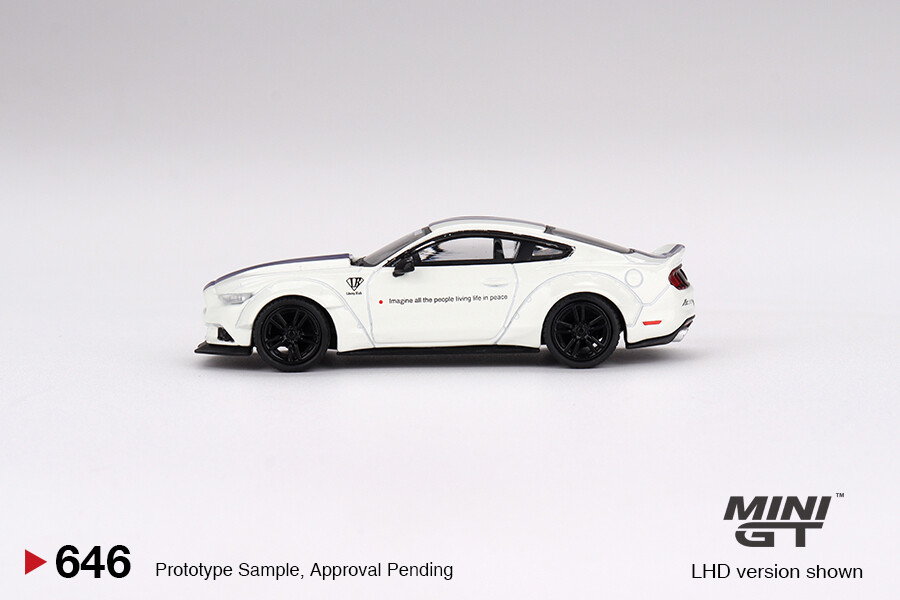 Mini GT 1/64 FORD MUSTANG GT LB-WORKS White MGT00646 - Thumbnail