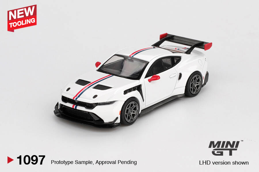 (ÖN SATIŞ) Mini GT 1/64 Ford Mustang GTD Spirit of America MGT01097