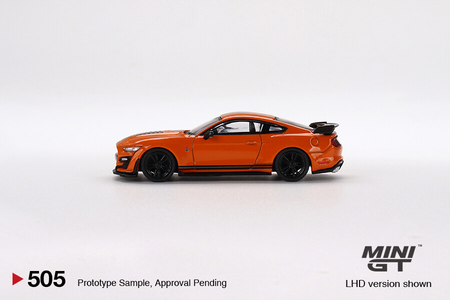 Mini GT 1/64 Ford Mustang Shelby GT500 Twister Orange MGT00505 - Thumbnail
