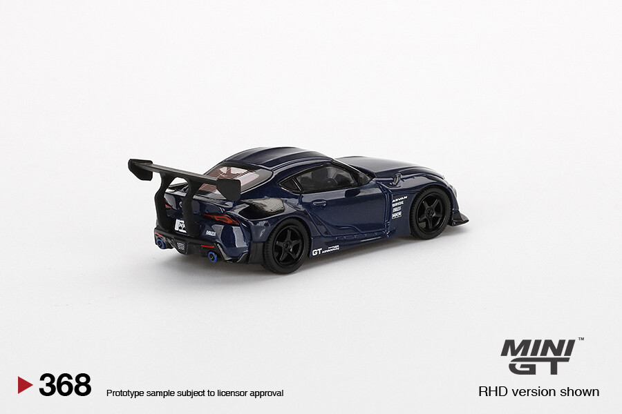 Mini GT 1/64 HKS Toyota GR Supra (A90) Downshift Blue MGT00368 - Thumbnail