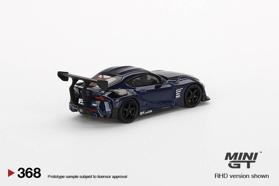 Mini GT 1/64 HKS Toyota GR Supra (A90) Downshift Blue MGT00368