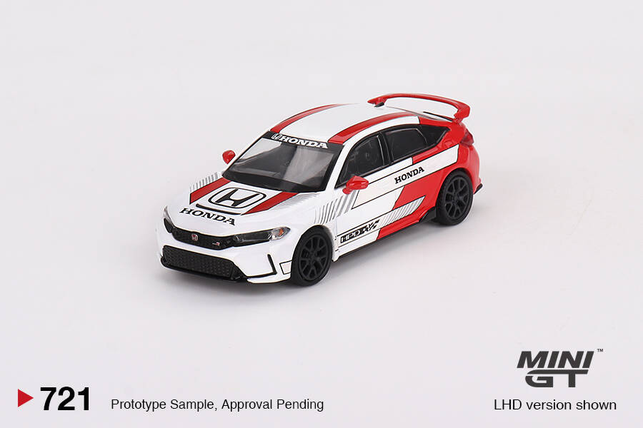 Mini GT 1/64 Honda Civic Type R #2 2023 Pace Car White MGT00721