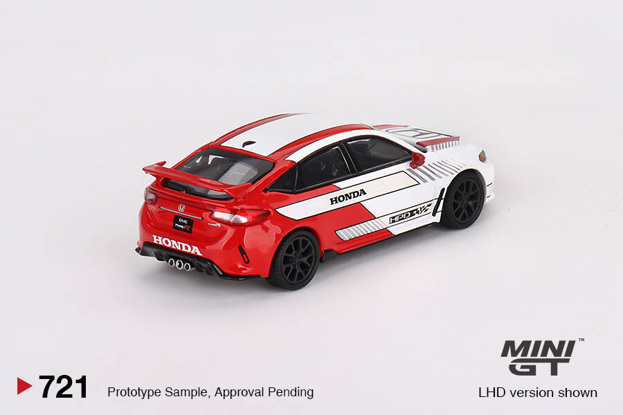 Mini GT 1/64 Honda Civic Type R #2 2023 Pace Car White MGT00721
