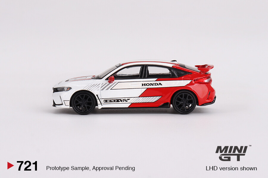 Mini GT 1/64 Honda Civic Type R #2 2023 Pace Car White MGT00721 - Thumbnail