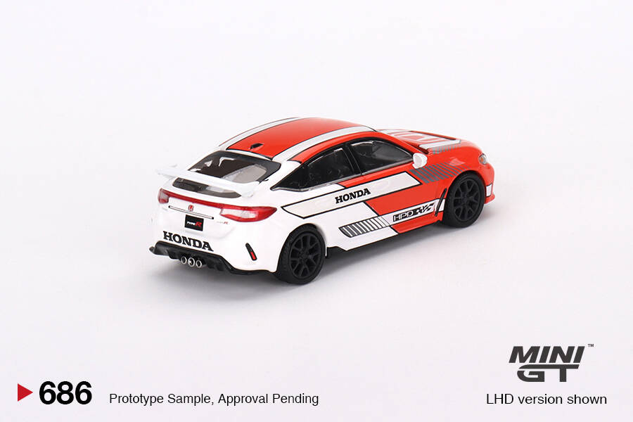 Mini GT 1/64 Honda Civic TYPE R 2023 Pace Car Red MGT00686