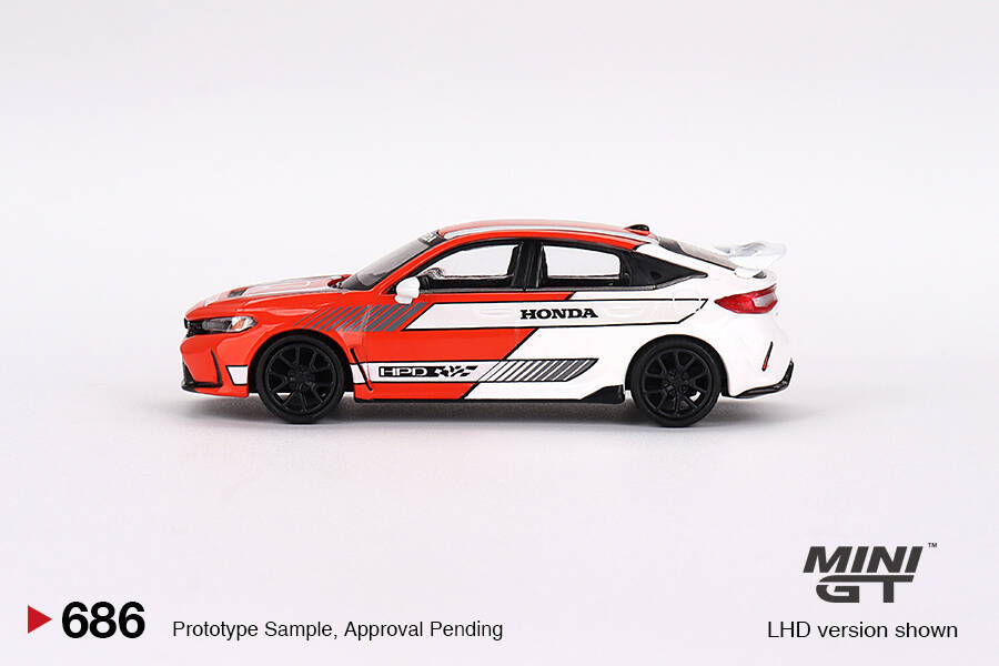 Mini GT 1/64 Honda Civic TYPE R 2023 Pace Car Red MGT00686