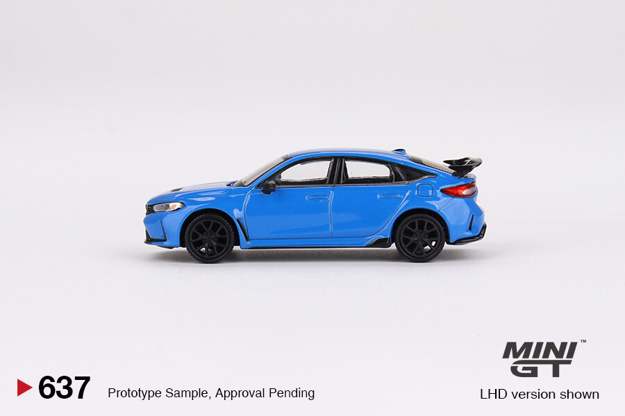 Mini GT 1/64 Honda Civic Type R Boost Blue Pearl 2023 MGT00637 - Thumbnail