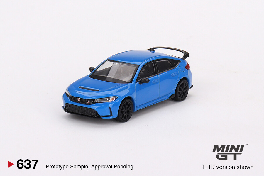 Mini GT 1/64 Honda Civic Type R Boost Blue Pearl 2023 MGT00637 - Thumbnail