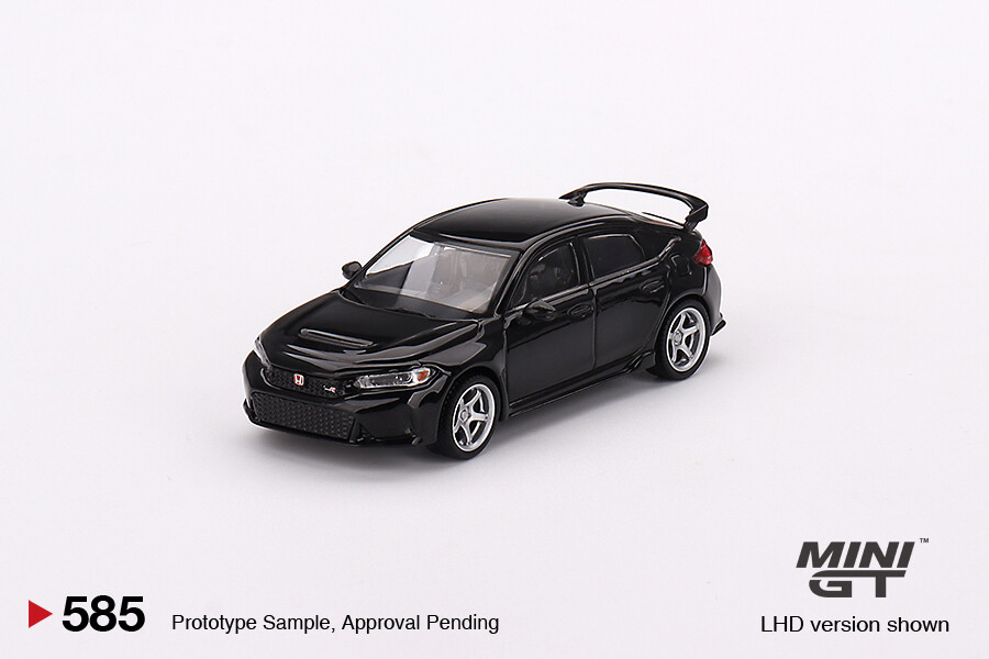 Mini GT 1/64 Honda Civic Type R Crystal Black Pearl 2023 W/ Advan GT Wheel MGT00585 - Thumbnail