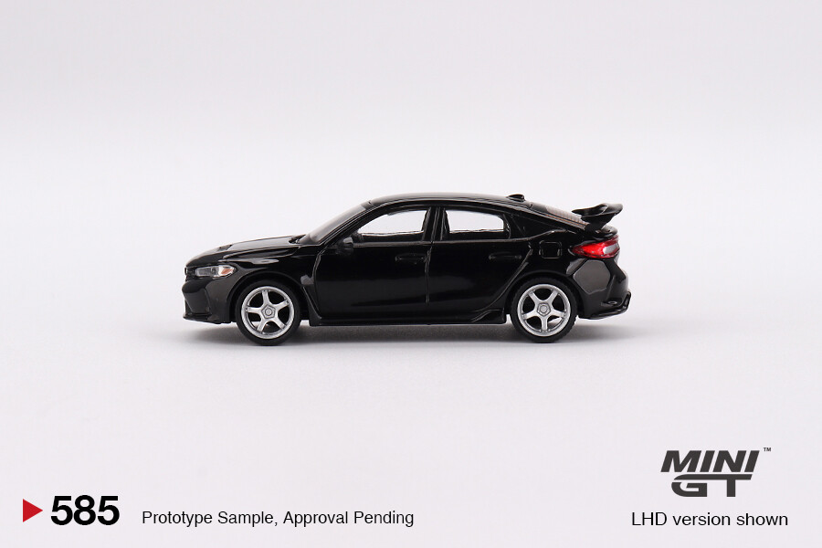 Mini GT 1/64 Honda Civic Type R Crystal Black Pearl 2023 W/ Advan GT Wheel MGT00585 - Thumbnail