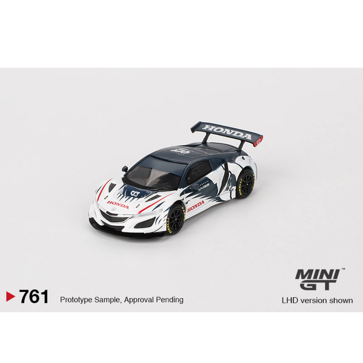 Mini GT 1/64 Honda NSX GT3 EVO AlphaTauri Yuki Tsunoda 2023 Red Bull Formula Nurburgring MGT00761
