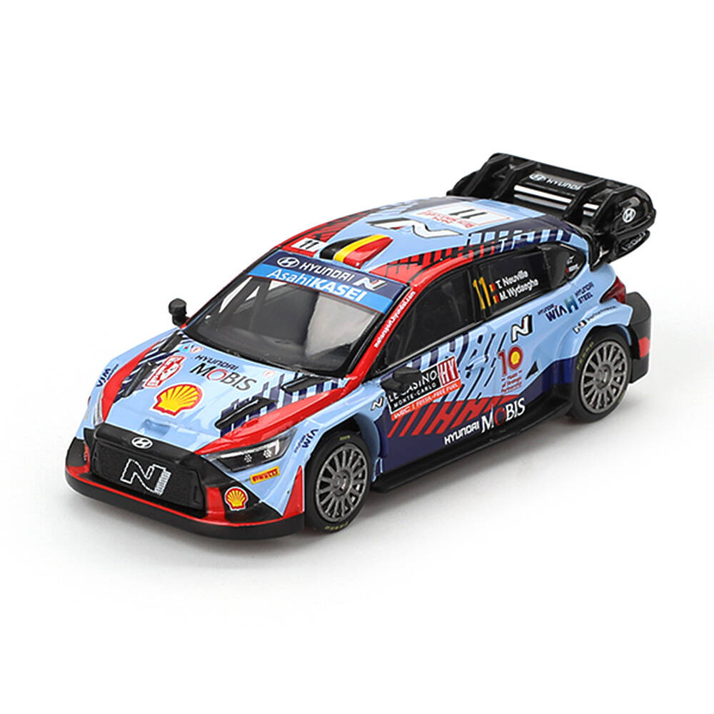 (ÖN SATIŞ) Mini GT 1/64 Hyundai i20 N Rally1 Hybrid 2024 Rallye Monte-Carlo Winner - Blister Paket MGT00871-BL