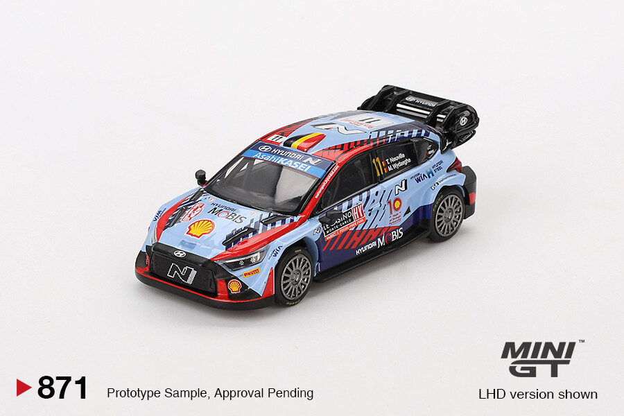 (ÖN SATIŞ) Mini GT 1/64 Hyundai i20 N Rally1 Hybrid 2024 Rallye Monte-Carlo Winner MGT00871 - Thumbnail