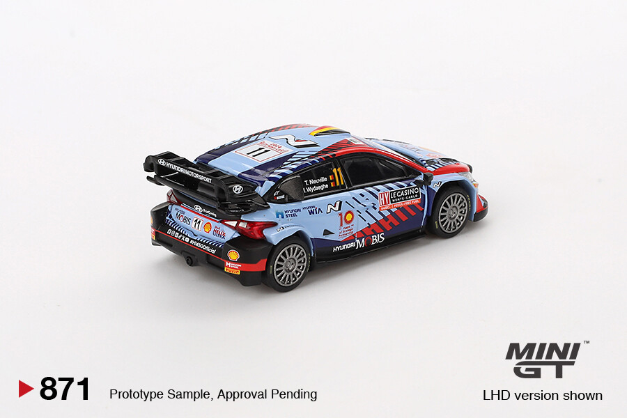 (ÖN SATIŞ) Mini GT 1/64 Hyundai i20 N Rally1 Hybrid 2024 Rallye Monte-Carlo Winner MGT00871 - Thumbnail