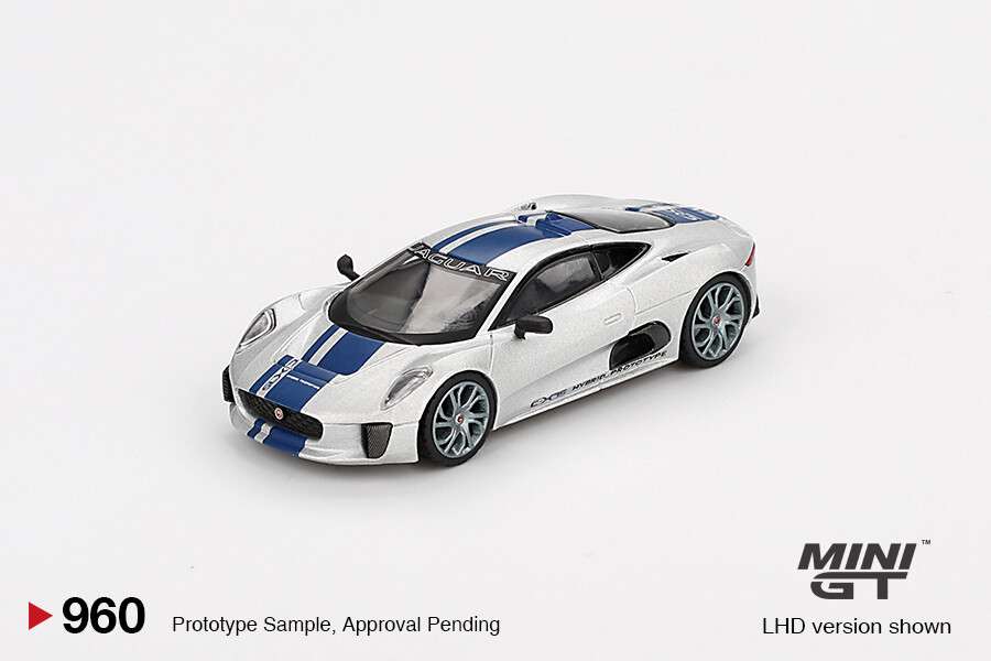 (ÖN SATIŞ) Mini GT 1/64 Jaguar C-X75 Silver MGT00960 - Thumbnail