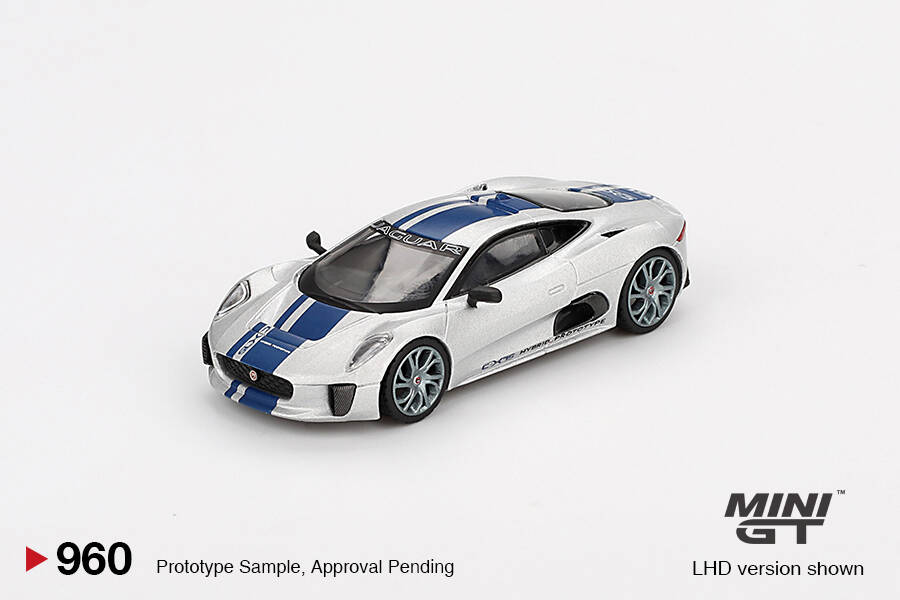 (ÖN SATIŞ) Mini GT 1/64 Jaguar C-X75 Silver MGT00960