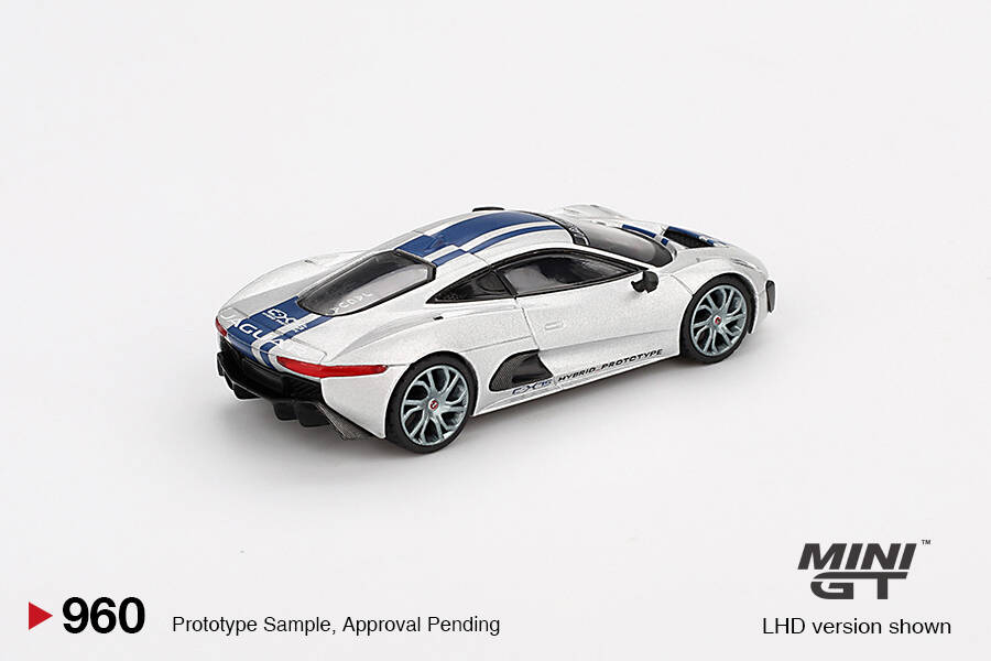 (ÖN SATIŞ) Mini GT 1/64 Jaguar C-X75 Silver MGT00960