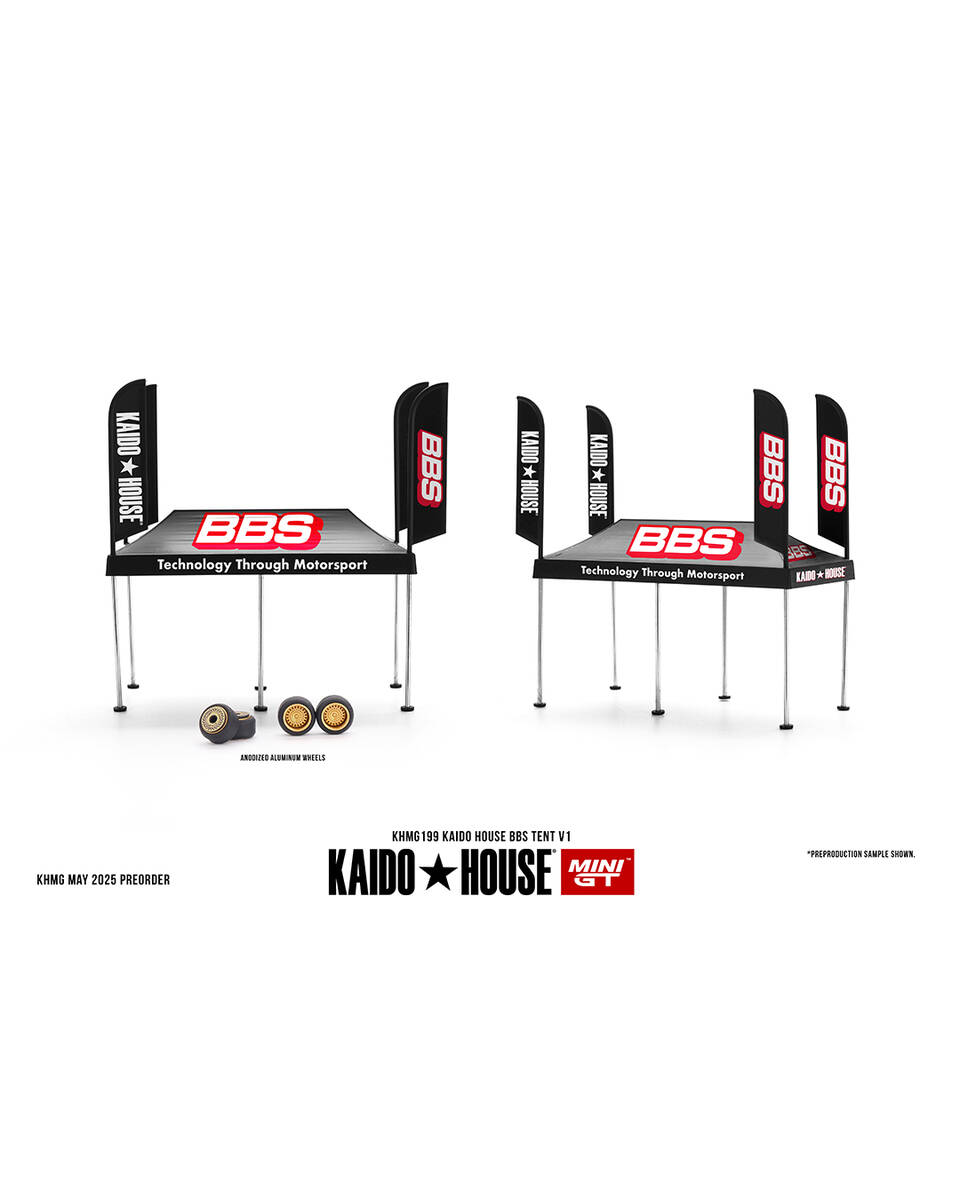 (ÖN SATIŞ) Mini GT 1/64 Kaido House BBS Tent V1 KHMG199