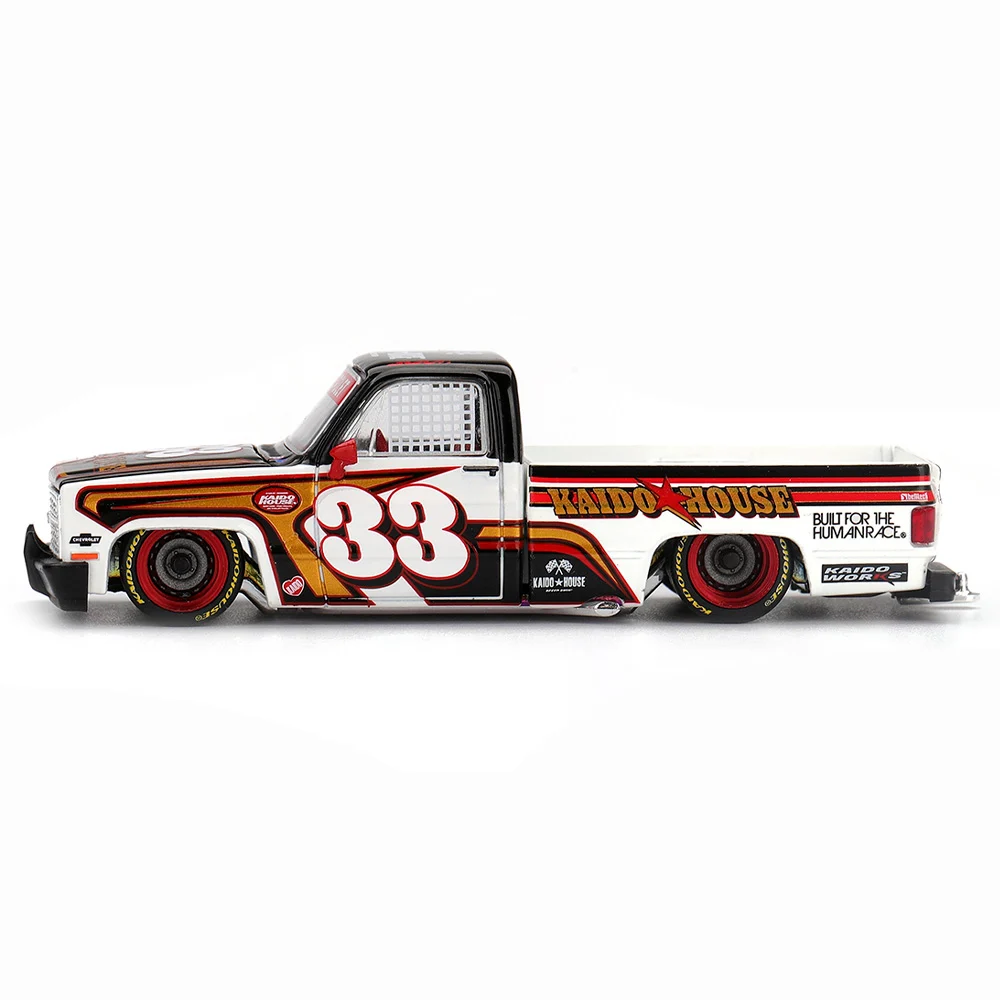 (ÖN SATIŞ) Mini GT 1/64 Kaido House Chevrolet Silverado KAIDO Intimidator V1 KHMG212