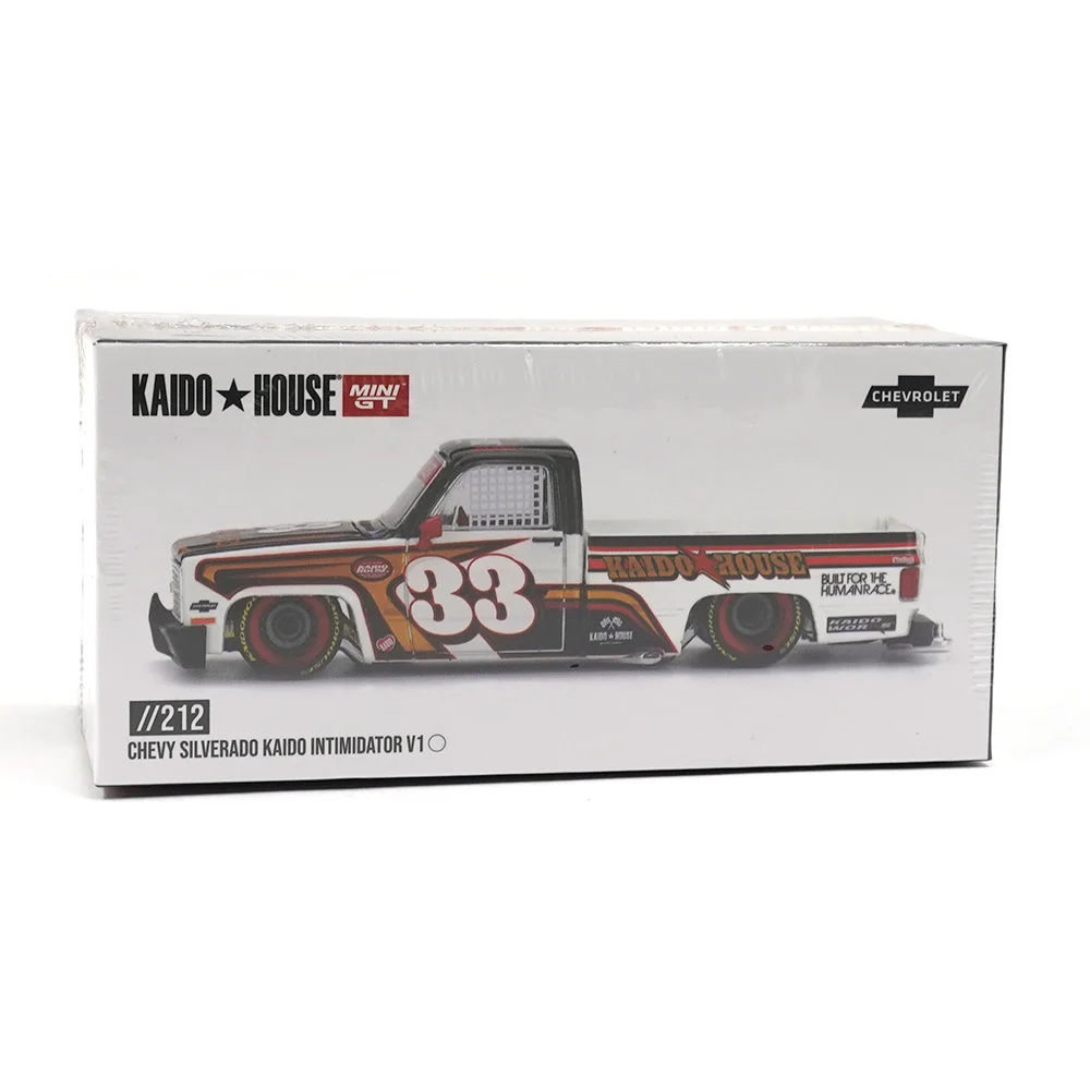 (ÖN SATIŞ) Mini GT 1/64 Kaido House Chevrolet Silverado KAIDO Intimidator V1 KHMG212 - Thumbnail