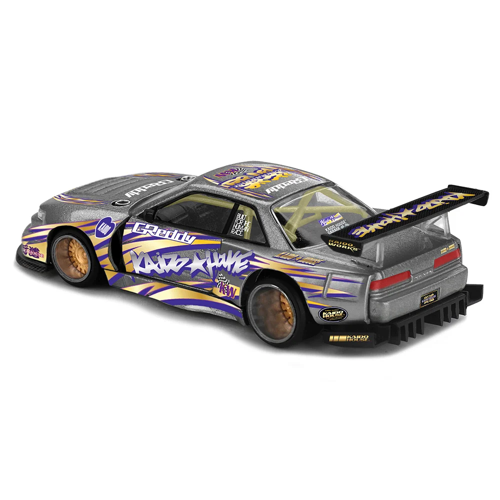 (ÖN SATIŞ) Mini GT 1/64 Kaido House Nissan Silvia S13-R KAIDO DRIFT V1 KHMG235 - Thumbnail