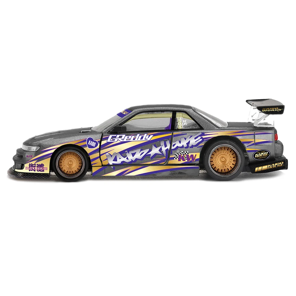 (ÖN SATIŞ) Mini GT 1/64 Kaido House Nissan Silvia S13-R KAIDO DRIFT V1 KHMG235 - Thumbnail