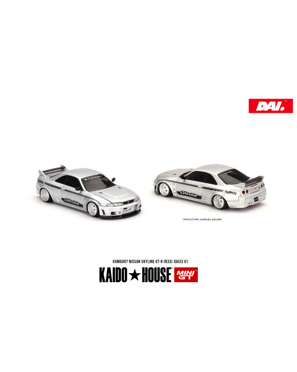 Mini GT 1/64 [KaidoHouse x MiniGT] Nissan Skyline GT-R (R33) DAI33 V1 KHMG097