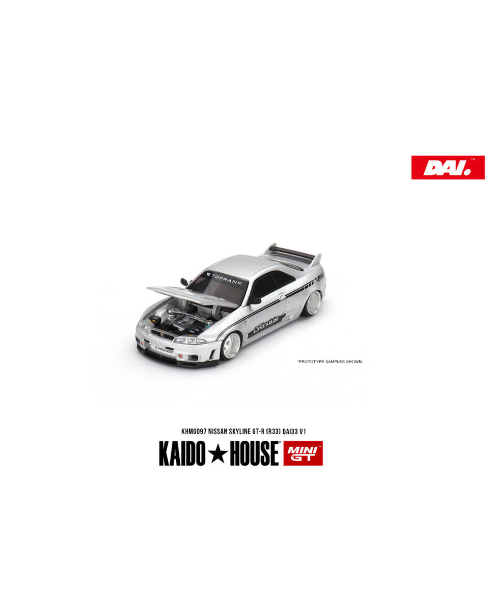 Mini GT 1/64 [KaidoHouse x MiniGT] Nissan Skyline GT-R (R33) DAI33 V1 KHMG097
