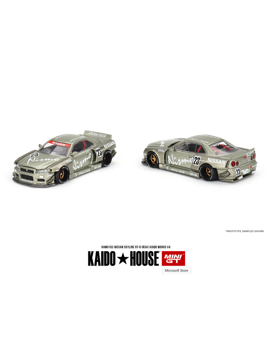 Mini GT 1/64 [KaidoHouse x MiniGT] Nissan Skyline GT-R (R34) Kaido Works V4 KHMG103