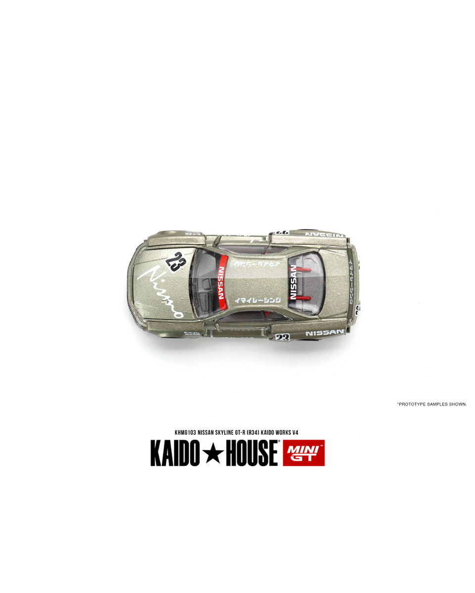 Mini GT 1/64 [KaidoHouse x MiniGT] Nissan Skyline GT-R (R34) Kaido Works V4 KHMG103 - Thumbnail